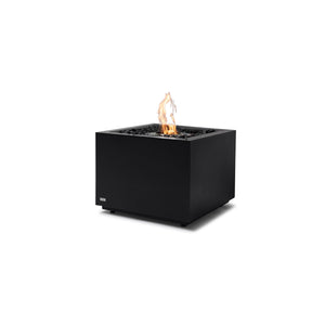 The EcoSmart Fire Sidecar 24 Graphite presents a sophisticated cubic fire pit with a graphite gray finish and a stainless steel burner. This compact luxury fire pit offers a modern aesthetic, ideal for outdoor patios, balconies, and commercial spaces.