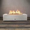 60" x 24" Rectangle Gravity Concrete (GFRC) Fire Pit - Propane Gas Hardline - 110V CSA On/Off Electronic Ignition System - White by Starfire Designs