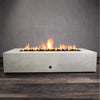 72" x 38" Rectangle Gravity Concrete (GFRC) Fire Pit by Starfire Designs
