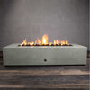72" x 38" Rectangle Gravity Concrete (GFRC) Fire Pit by Starfire Designs