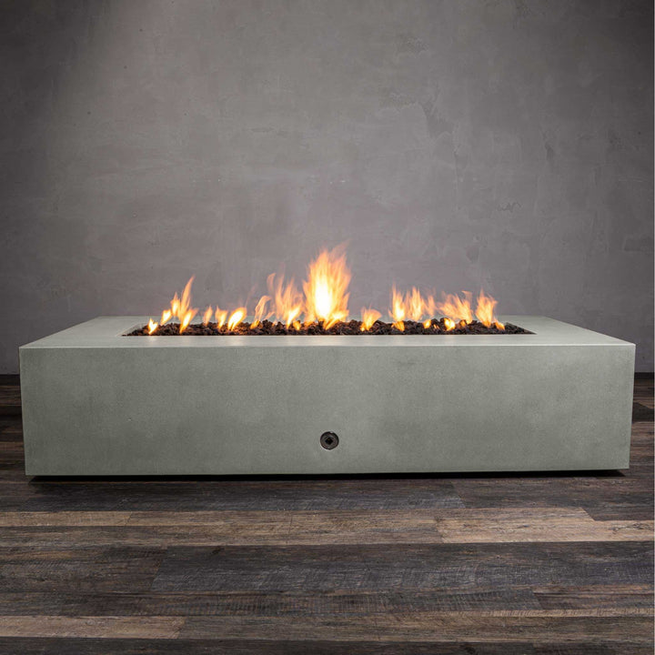 72" x 38" Rectangle Gravity Concrete (GFRC) Fire Pit by Starfire Designs