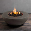 45" Round Gravity Concrete (GFRC) Fire Pit - Natural Gas - 110V CSA On/Off Electronic Ignition System - Brown by Starfire Designs