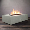 60" x 32" Rectangle Gravity Concrete (GFRC) Fire Pit - Natural Gas - Match Lit Ignition - Natural Gray by Starfire Designs