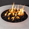 45" Round Gravity Concrete (GFRC) Fire Pit - Natural Gas - 110V Electronic Ignition System - White by Starfire Designs