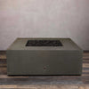 45" Square Gravity Concrete (GFRC) Fire Pit - Propane Gas Hardline - 110V CSA On/Off Electronic Ignition System - Brown by Starfire Designs