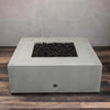 45" Square Gravity Concrete (GFRC) Fire Pit - Natural Gas - Match Lit Ignition - Natural Gray by Starfire Designs