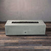 60" x 24" Rectangle Gravity Concrete (GFRC) Fire Pit - Propane Gas Hardline - 110V CSA Hi/Lo Electronic Ignition System w/Bluetooth & Handheld Remote - Natural Gray by Starfire Designs