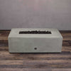 48" x 32" Rectangle Gravity Concrete (GFRC) Fire Pit - Propane Gas Hardline - Flame Sense with Spark Ignition System - Natural Gray by Starfire Designs