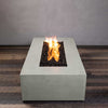 60" x 32" Rectangle Gravity Concrete (GFRC) Fire Pit - Natural Gas - Match Lit Ignition - Natural Gray by Starfire Designs