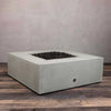 45" Square Gravity Concrete (GFRC) Fire Pit - Natural Gas - Match Lit Ignition - Natural Gray by Starfire Designs