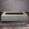 72" x 38" Rectangle Gravity Concrete (GFRC) Fire Pit - Natural Gas - 110V CSA On/Off Electronic Ignition System - Natural Gray by Starfire Designs