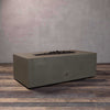 48" x 32" Rectangle Gravity Concrete (GFRC) Fire Pit - Natural Gas - 110V CSA Hi/Lo Electronic Ignition System w/Bluetooth & Handheld Remote - Brown by Starfire Designs