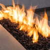 60" x 32" Rectangle Gravity Concrete (GFRC) Fire Pit - Natural Gas - 110V CSA Hi/Lo Electronic Ignition System w/Bluetooth & Handheld Remote - Brown by Starfire Designs