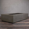 72" x 38" Rectangle Gravity Concrete (GFRC) Fire Pit - Natural Gas - 110V Electronic Ignition System - Brown by Starfire Designs