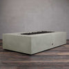 72" x 38" Rectangle Gravity Concrete (GFRC) Fire Pit - Natural Gas - 110V CSA On/Off Electronic Ignition System - Natural Gray by Starfire Designs