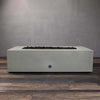 60" x 32" Rectangle Gravity Concrete (GFRC) Fire Pit - Natural Gas - Match Lit Ignition - Natural Gray by Starfire Designs