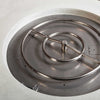 45" Round Gravity Concrete (GFRC) Fire Pit - Natural Gas - 110V Electronic Ignition System - White by Starfire Designs