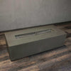60" x 24" Rectangle Gravity Concrete (GFRC) Fire Pit - Natural Gas - 110V Electronic Ignition System - Brown by Starfire Designs