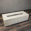 60" x 24" Rectangle Gravity Concrete (GFRC) Fire Pit - Propane Gas Hardline - 110V CSA On/Off Electronic Ignition System - White by Starfire Designs