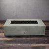 60" x 32" Rectangle Gravity Concrete (GFRC) Fire Pit - Natural Gas - Match Lit Ignition - Natural Gray by Starfire Designs