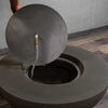 45" Round Gravity Concrete (GFRC) Fire Pit - Natural Gas - 110V CSA On/Off Electronic Ignition System - Brown by Starfire Designs