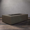 60" x 32" Rectangle Gravity Concrete (GFRC) Fire Pit - Natural Gas - 110V CSA Hi/Lo Electronic Ignition System w/Bluetooth & Handheld Remote - Brown by Starfire Designs