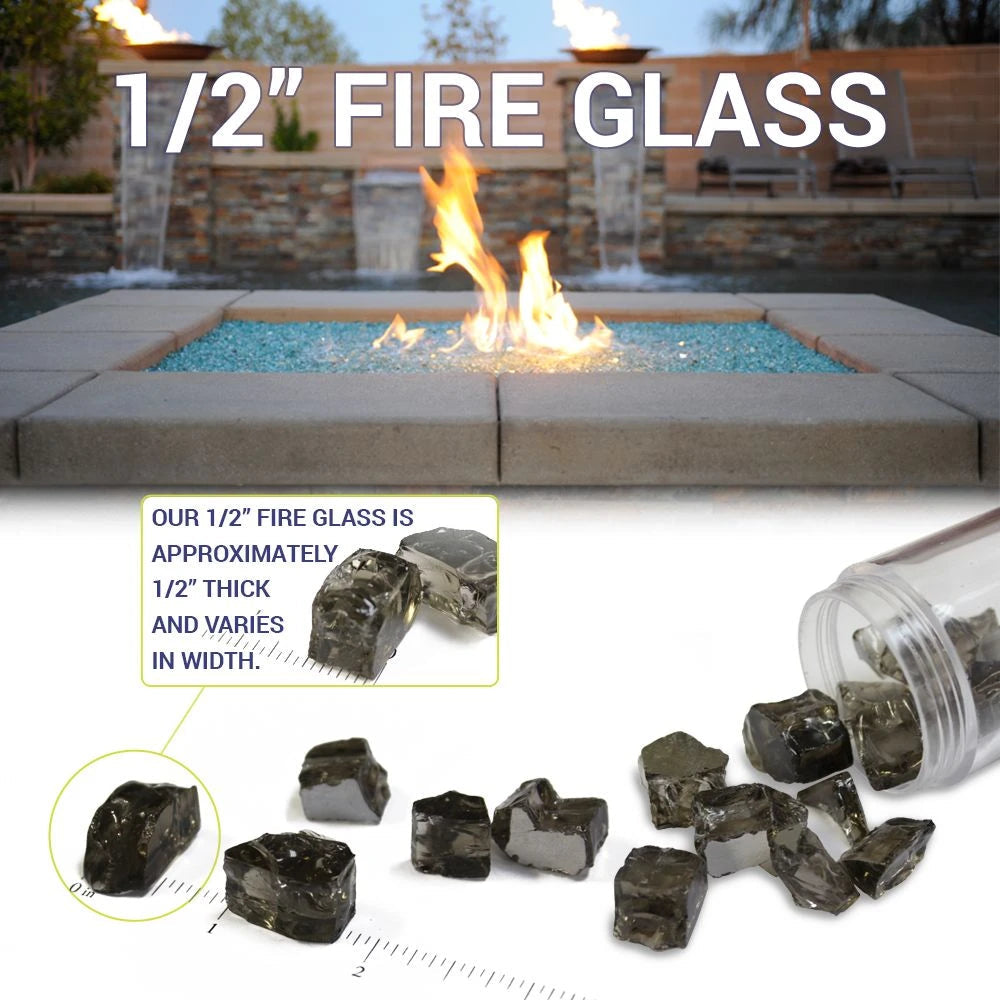 1/2" Gray Fire Glass by American Fire Products
