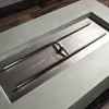 60" x 32" Rectangle Gravity Concrete (GFRC) Fire Pit - Natural Gas - Match Lit Ignition - Natural Gray by Starfire Designs