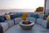 42" Round Lunar Concrete Fire Bowl by Elementi
