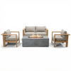 Ando 4-Piece Deep Seating Loveseat Set with Fire Pit