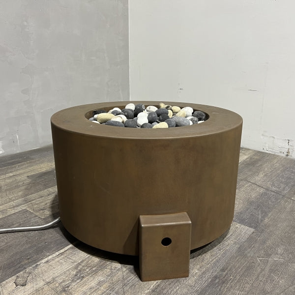 30" Round Cor-Ten Steel Fire Pit - IN STOCK