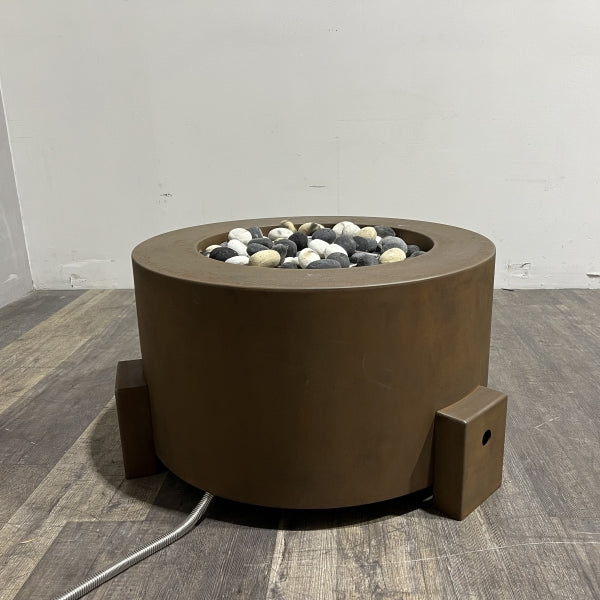 30" Round Cor-Ten Steel Fire Pit - IN STOCK