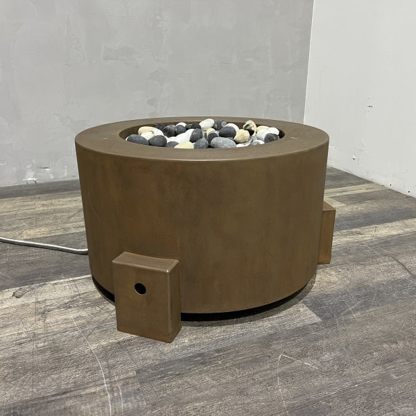 30" Round Cor-Ten Steel Fire Pit - IN STOCK