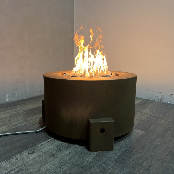 30" Round Cor-Ten Steel Fire Pit - IN STOCK