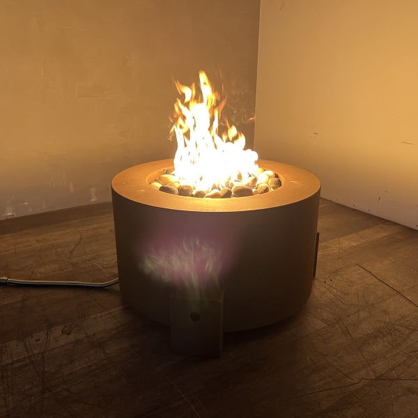30" Round Cor-Ten Steel Fire Pit - IN STOCK