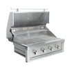 36" Stainless Steel Gran Fuego 4-Burner Built-In Natural Gas Grill by Videl Grills