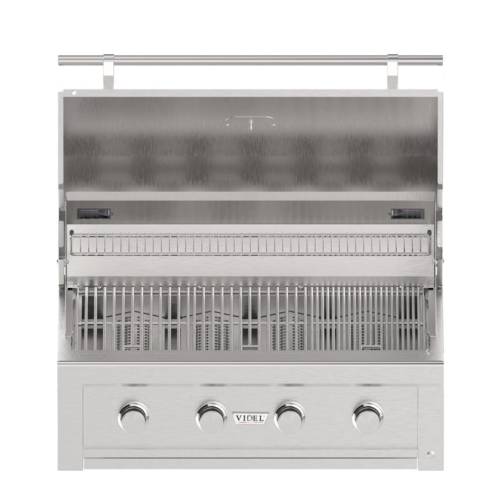 36" Stainless Steel Gran Fuego 4-Burner Built-In Natural Gas Grill by Videl Grills