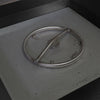 36" Square Gravity Powder Coated Steel Fire Pit - Propane Gas Hardline - Push Button Spark Ignition - Black Hammertone by Starfire Designs