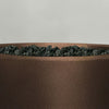 36" Round Gravity Powder Coated Steel Fire Pit - Natural Gas - Match Lit - Bronze Hammertone by Starfire Designs