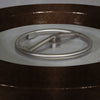 36" Round Gravity Powder Coated Steel Fire Pit - Natural Gas - Match Lit - Copper Vein by Starfire Designs