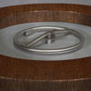 45" Round Gravity Corten Steel Fire Pit by Starfire Designs