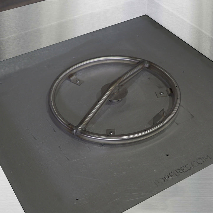 45" Square Gravity Stainless Steel Fire Pit by Starfire Designs
