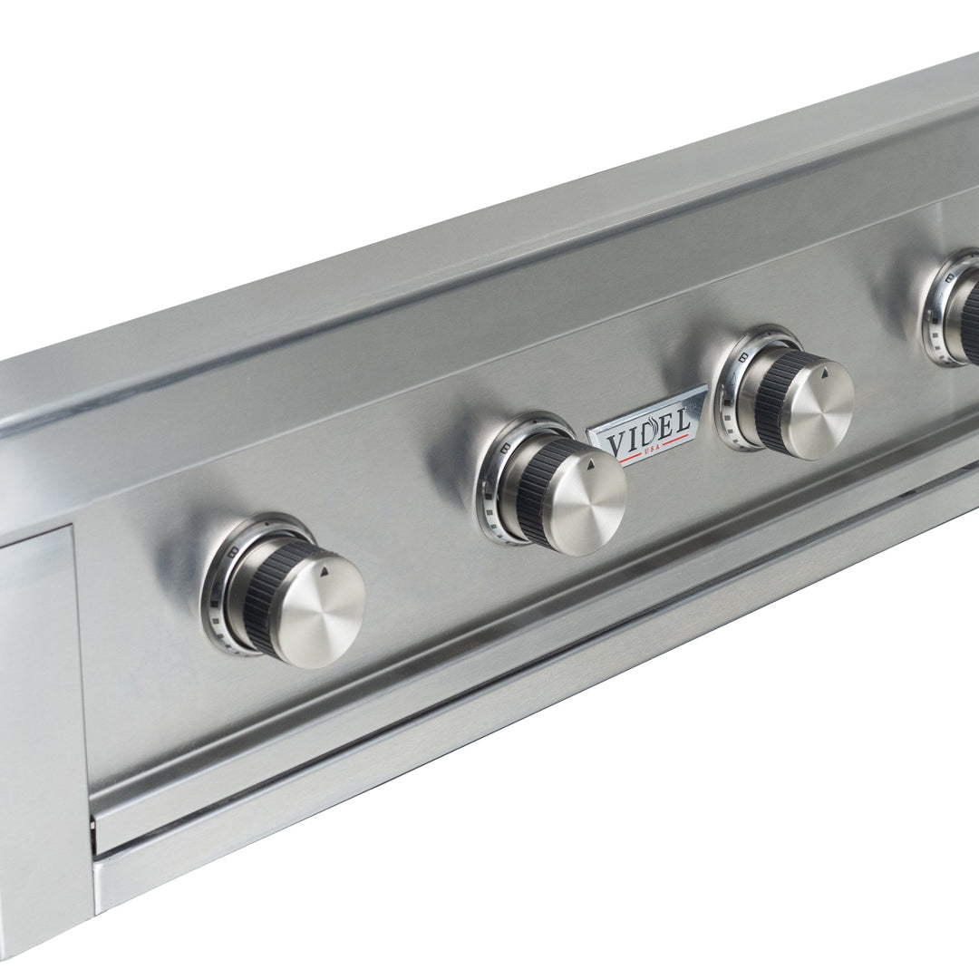 36" Stainless Steel Gran Fuego 4-Burner Built-In Natural Gas Grill by Videl Grills