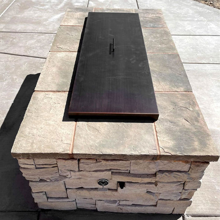 Rectangle Stainless Steel Burner Cover by American Fire Products
