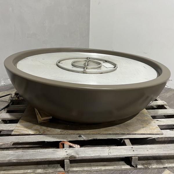 The Outdoor Plus 60" Sedona Concrete Gas Fire Pit (Chestnut) - Clearance