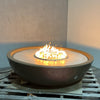 The Outdoor Plus 60" Sedona Concrete Gas Fire Pit (Chestnut) - Clearance