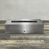 60" x 32" Rectangle Gravity Powder Coated Steel Fire Pit - Natural Gas - Flame Sense with Spark Ignition System - Silver Hammertone by Starfire Designs