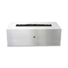 Starfire Designs Metal Gravity 60" x 24" Linear Stainless Steel Gas Fire Pit with Propane Tank Access Door