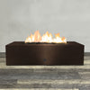 60" x 32" Rectangle Gravity Powder Coated Steel Fire Pit - Natural Gas - Flame Sense with Spark Ignition System - Bronze Hammertone by Starfire Designs