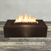 60" x 32" Rectangle Gravity Powder Coated Steel Fire Pit - Natural Gas - Flame Sense with Spark Ignition System - Bronze Hammertone by Starfire Designs